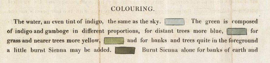 Colouring instruction - 1824